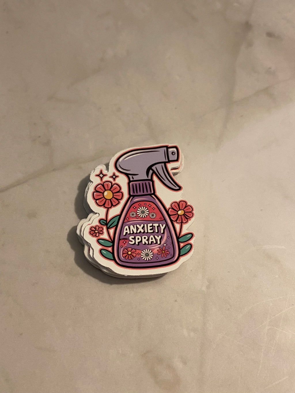 Anxiety Spray Sticker