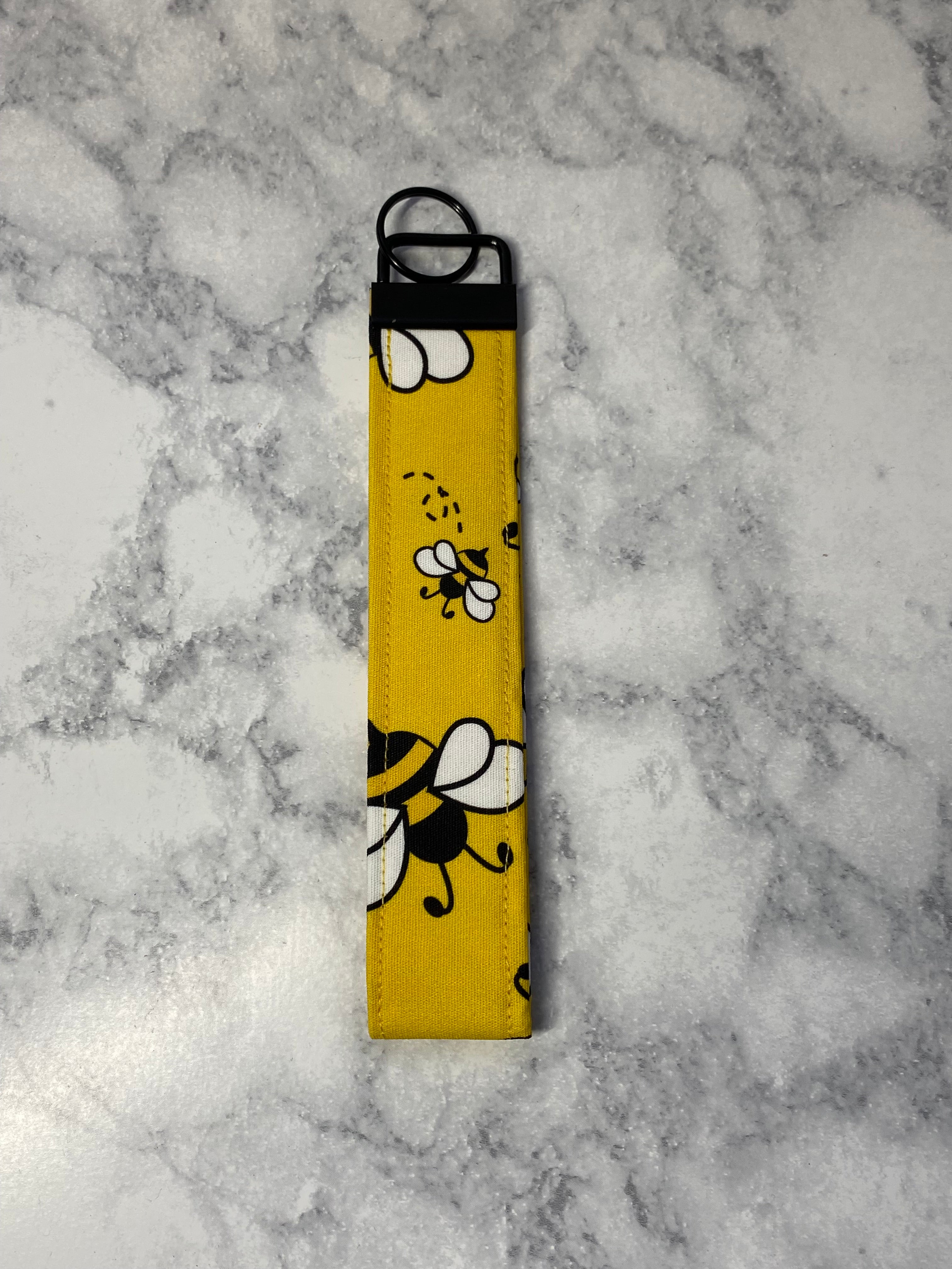Yellow Bee Keychain