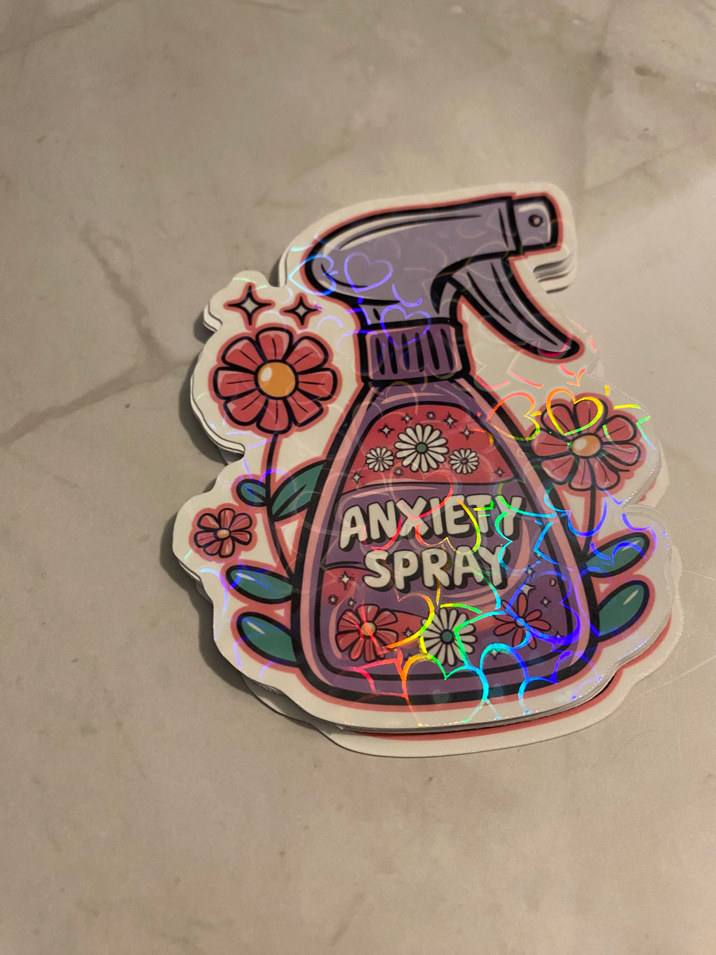 Anxiety Spray Sticker